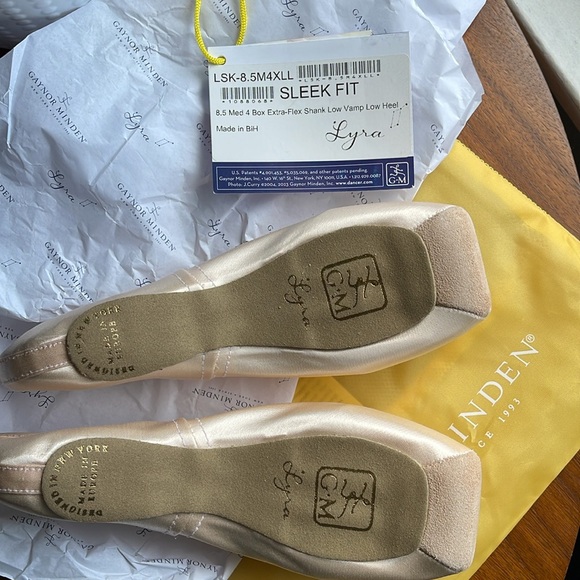 Gaynor Minden Pointe Shoes 8.5 M Sleek - Picture 4 of 7